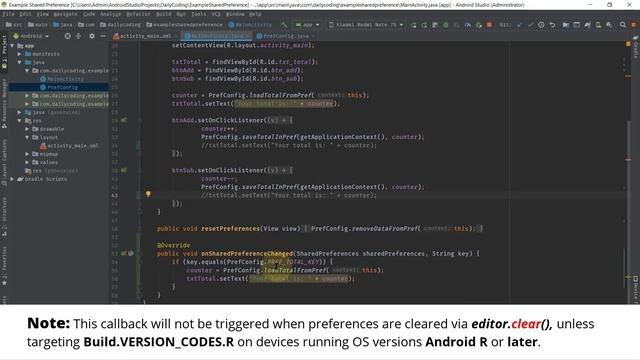 SharedPreferences Change Listener Android | Listening for preference value change | Android Studio смотреть онлайн