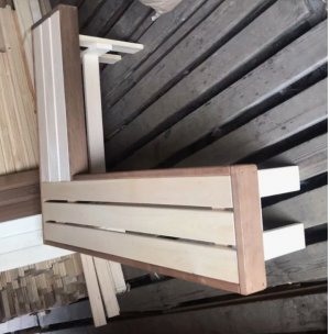 Угловая скамейка в комнату отдыха в баню. Часть 1. Шаблон, заготовка.