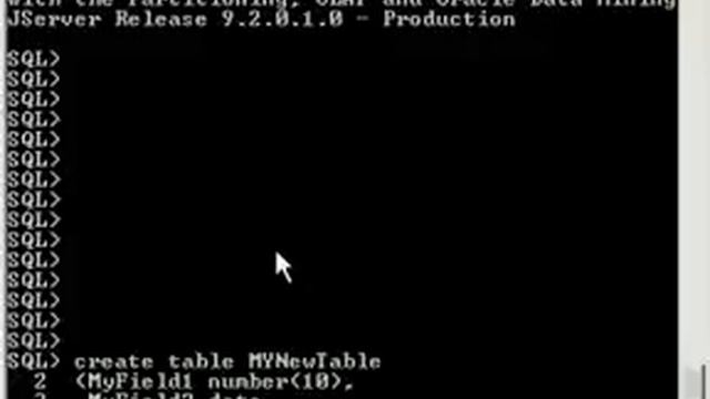 Create a new table in Oracle db смотреть онлайн