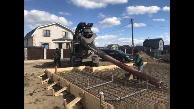 Фундамент: Плита под одноэтажный каркасный дом 10х10 для постоянного проживания. СК "Свой Дом" смотреть онлайн