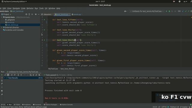 [極速開發] tennis-kata-python 13 смотреть онлайн