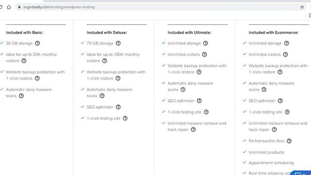 Godaddy Wordpress Hosting and Domain - Complete Plan Comparison смотреть онлайн