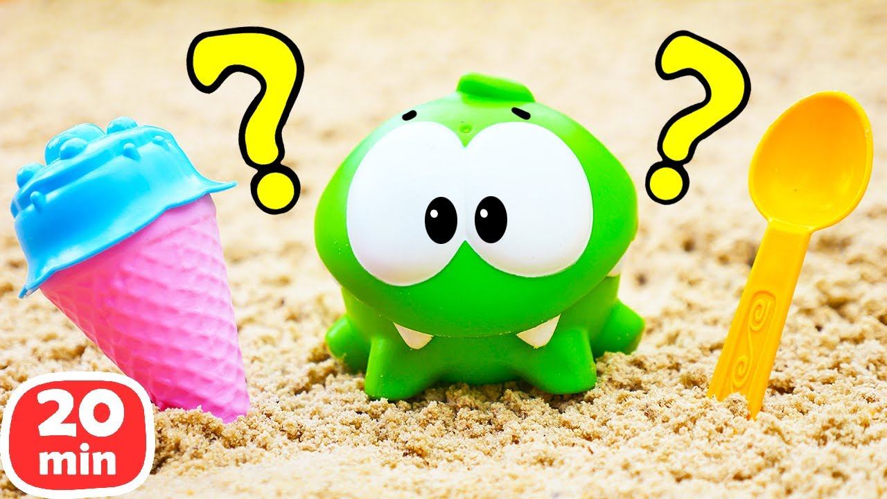 Ам Ням ищет вкусняшки и преодолевает препятствия! Игры для детей и развивающее видео про игрушки смотреть онлайн