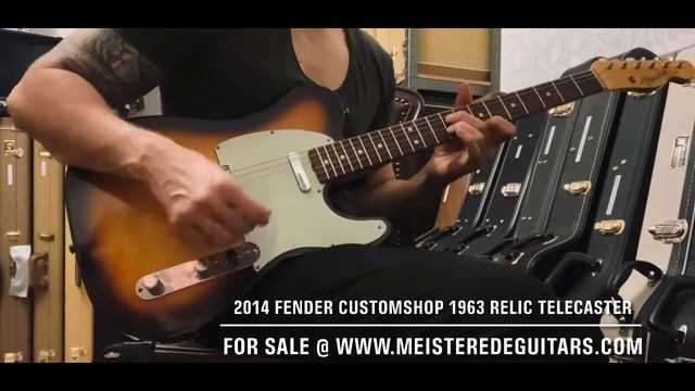 For sale @ www.meisteredeguitars.com - 2014 Fender CustomShop Faded 3ts relic telecaster смотреть онлайн