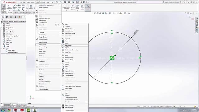 SOLIDWORKS Quick Tip - Sketch Segment Tool смотреть онлайн