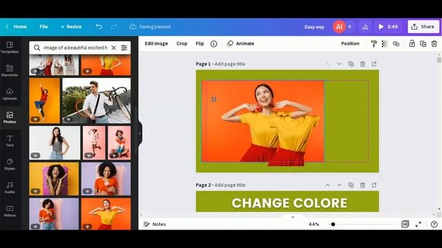Canva Tutorial | How to Change Clothes Color in Canva смотреть онлайн