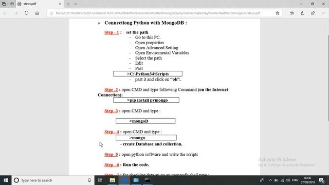 Connecting python with mongoDB using pymongo(inserting document) смотреть онлайн