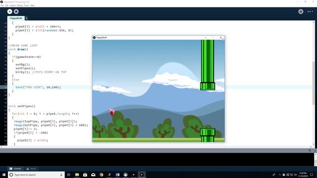 FLAPPYBIRD #5 - Collisions! -- It just got real ; ) смотреть онлайн