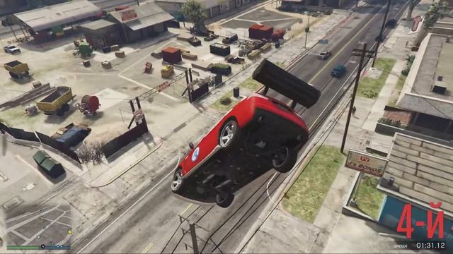 ТРАФИК МЕШАЕТ ПРОХОДИТЬ ТРАССУ! ВТФ ГОНКИ (GTA 5 online гонки, приколы, смешные моменты) смотреть онлайн