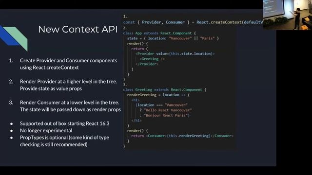 ReactVAN | New Context API in React 16.3 by Eric Kim смотреть онлайн