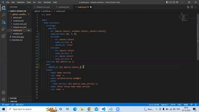 How to Include and Exclude Matrix configuration in GitHub Actions workflow | GitHub Actions Tutoria смотреть онлайн