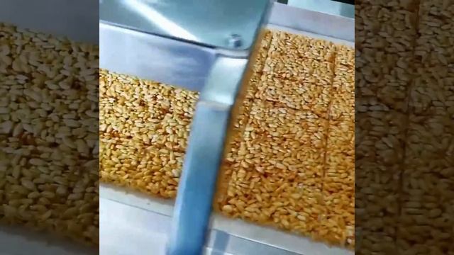 Формовка и резка козинак из взорванного риса на машине ФОРМ смотреть онлайн