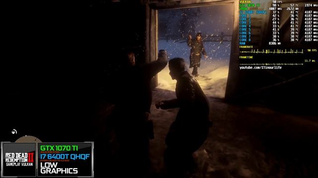 Red Dead Redemption 2 | i7 6400T ES +GTX 1070 Ti | Gameplay | Frame Rate Test [Vulkan,1080p] смотреть онлайн