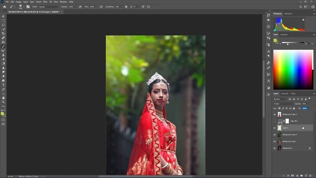 Bride Photo Retouching in Photoshop CC using Skinfiner and Dodge and Burn. Papai Photograhy смотреть онлайн
