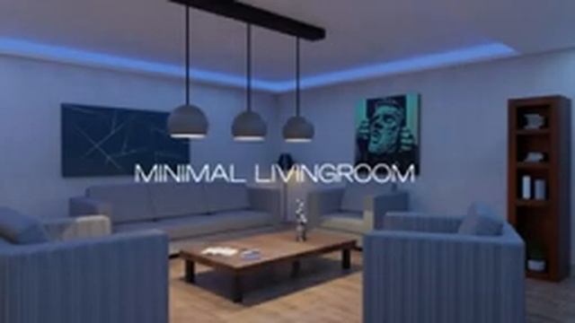 I created a 3D Model Minimal Livingroom on Blender смотреть онлайн