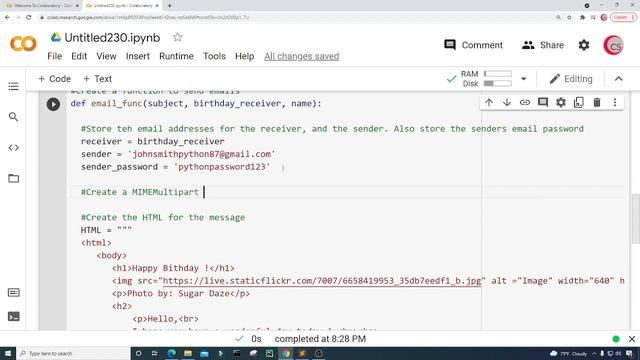 Automate The Boring Stuff: Automatically Send Happy Birthday Emails Using Python смотреть онлайн