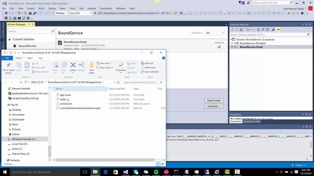 Xamarin Android Release Build APK NOV 2016 смотреть онлайн