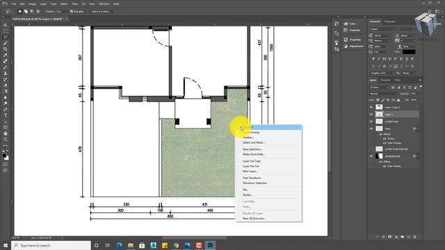 MEMBUAT DENAH BERWARNA DARI AUTOCAD DENGAN MENGGUNAKAN ADOBE PHOTOSHOP - COLORED FLOOR PLAN -PART смотреть онлайн