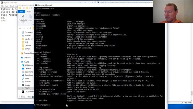 Python Basics Pip Install смотреть онлайн