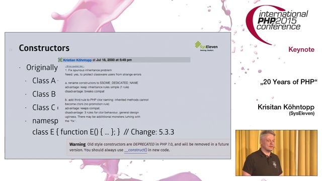 20 Years of PHP - Kris Koehntopp | IPC15 смотреть онлайн