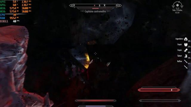 Skyrim SE 40 fps with ingame or Enblocal.ini V-sync actived ( Part 5 - 40 fps locked ) смотреть онлайн