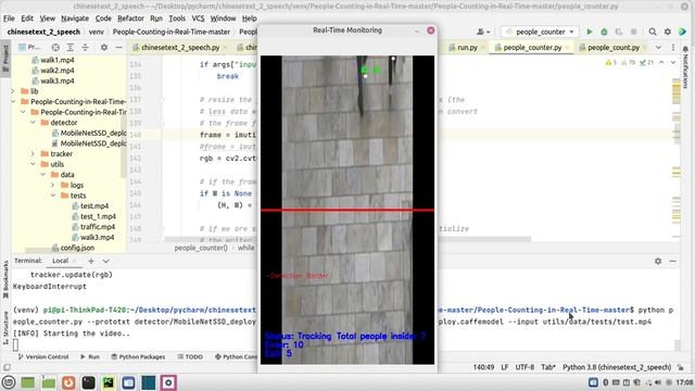 Opencv : Counting : Monitoring : People Counter (1) смотреть онлайн
