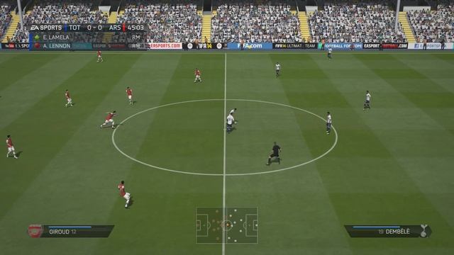 FIFA 14 (PS4): Tottenham Hotspur vs Arsenal смотреть онлайн
