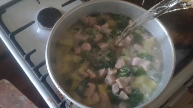 Вариант супа из крапивы