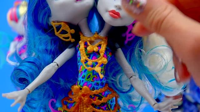 Monster High MERMAID Great Scarrier Reef 2016 Peri & Pearl Serpintine Doll Unboxing - Cookieswirlc смотреть онлайн