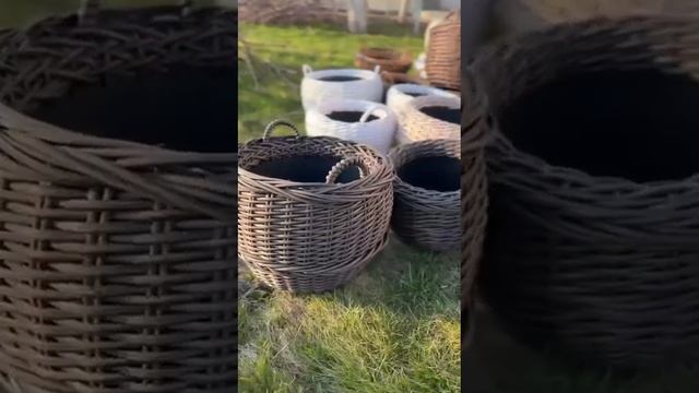 Кашпо из искусственного ротанга собственными руками смотреть онлайн
