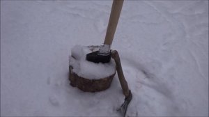 Колун  Советский. Колка дров.    ДЕРЕВНЯ.