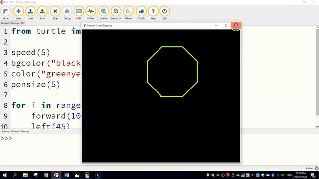 Python Turtle - Code a Cool Pattern Tutorial смотреть онлайн