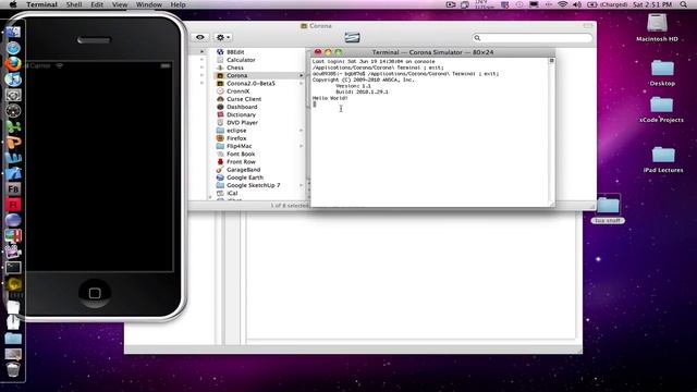 iPhone Game Development with Corona: Hello World смотреть онлайн