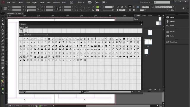 Glyphs - InDesign CC Tutorial [11/20] смотреть онлайн