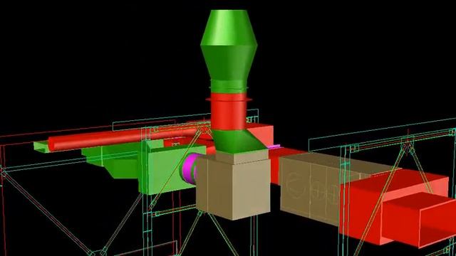 Air-handling unit (AHU) and duct network in MagiCAD смотреть онлайн