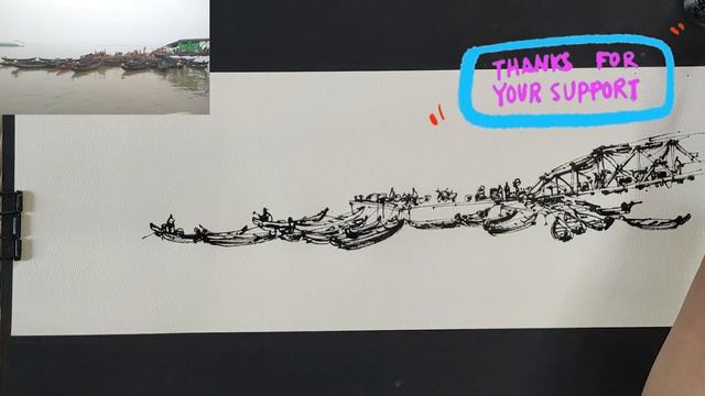 Jetty / Panorama / Urban Sketching смотреть онлайн