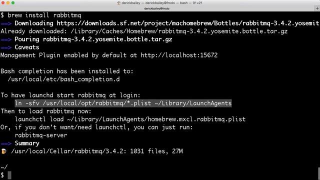 How to install RabbitMQ on OSX with Homebrew смотреть онлайн