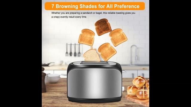 Ciepplyy 2 Slice Toaster Double Extra Wide Slot Small Mini Toaster with Bagel смотреть онлайн