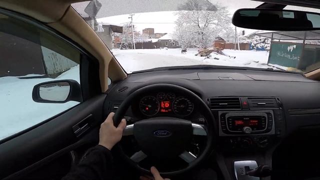 2007 Ford C-MAX (2.0 AT) POV Test Drive snow ❄️ смотреть онлайн