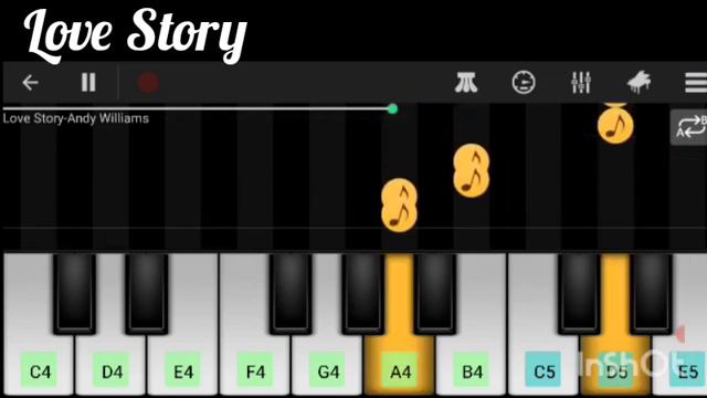 Love Story Piano Music with.Notes смотреть онлайн
