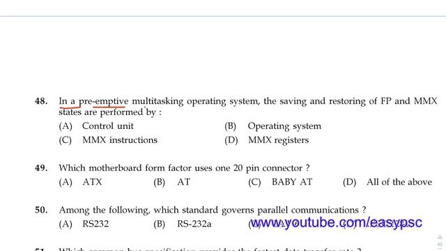 3/2019 | Junior Instructor- Computer Hardware and Network Maintenance Provisional Solved Paper | смотреть онлайн