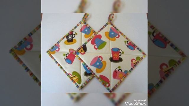 ?Amazing quilted patchwork potholder and hotpad by pop up fashion ? смотреть онлайн