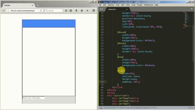 How to design a chat box in html and css||Make your own chat window in html and css||tech with onka смотреть онлайн