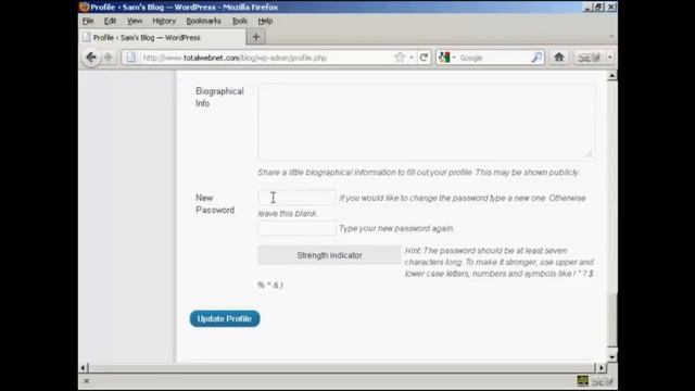 How To Change Your Login Password Through Wordpress Admin смотреть онлайн