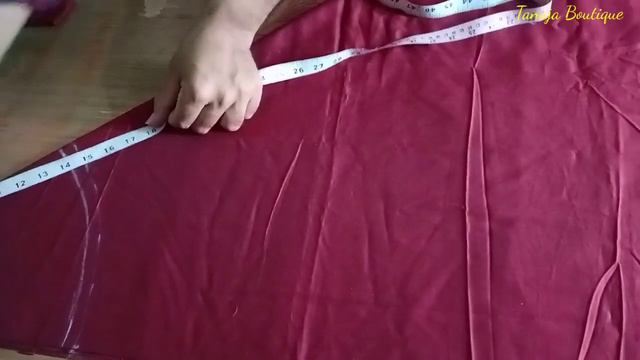 umbrella frock/gown cutting in hindi | अमरेला फ्रॉक की कटिंग | Full gher umbrella Frock смотреть онлайн