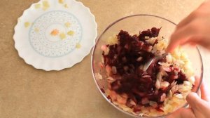 Салат из свеклы с грецкими орехами / Свекольная закуска / Овощная икра / ПП диетический рецепт