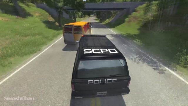 Police Car Chases #26 - BeamNG DRIVE | SmashChan