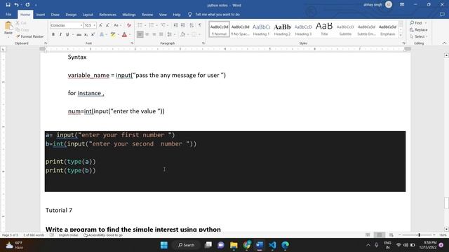 input() in-built function python :Tutorial 6 ( Brain Power ) смотреть онлайн
