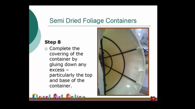 Floral Art Flower Arranging Foliage Manipulation Technique - Autumn/Fall Leaf Container