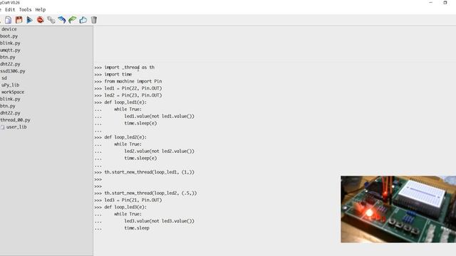 ESP32 MicroPython Basic Multi-Tasking смотреть онлайн